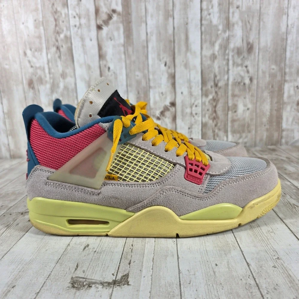 Jordan 4 Retro Union LA Guava Ice Mens‎ 11 DC9533-800 Pink Blue Yellow Sneakers